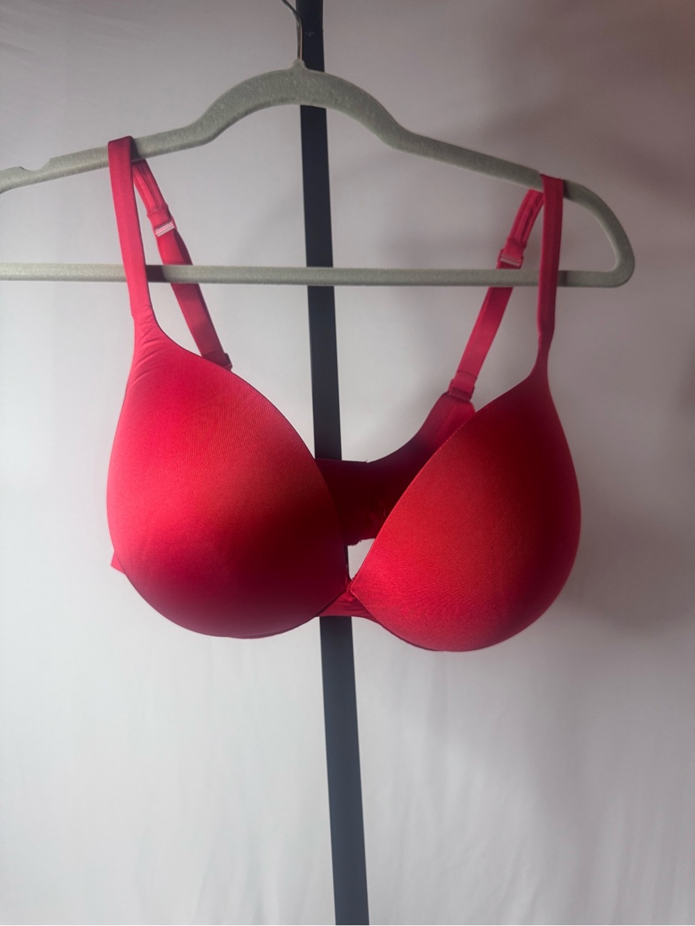 Skims 36DD CAYENNE red Teardrop Push-Up Plunge Bra